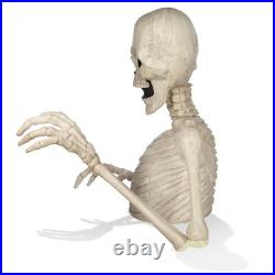 3 Ft. Halloween Pumpkin Groundbreaker Skeleton Giant Scary Outdoor Yard Décor