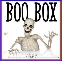 3 Ft. Halloween Pumpkin Groundbreaker Skeleton Giant Scary Outdoor Yard Décor