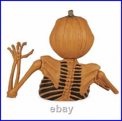 3 Ft. Halloween Pumpkin Groundbreaker Skeleton Giant Scary Outdoor Yard Décor