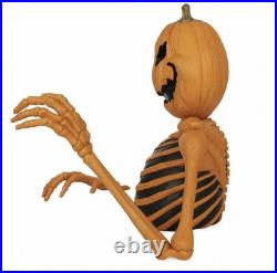 3 Ft. Halloween Pumpkin Groundbreaker Skeleton Giant Scary Outdoor Yard Décor