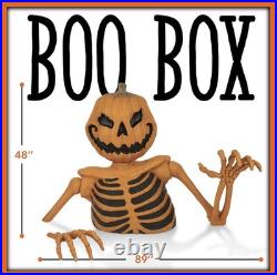 3 Ft. Halloween Pumpkin Groundbreaker Skeleton Giant Scary Outdoor Yard Décor