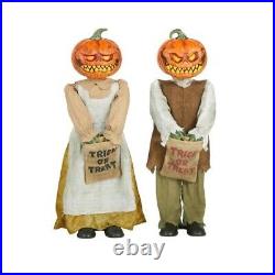 3 Ft Rotten Patch Animated LED Pumpkin Twins 2021 Home Accents Holiday Sold Out