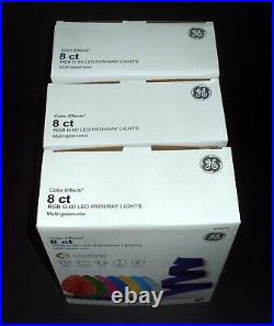 3 GE Color Effects 8-Marker Color Changing Christmas Light Bulb Pathway Markers