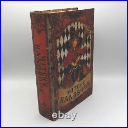 3 Halloween Witch's Handbook Spells & Potions Retro Style Faux Books Stash Boxes