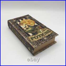 3 Halloween Witch's Handbook Spells & Potions Retro Style Faux Books Stash Boxes