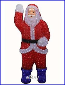 3' Lighted Commercial Grade Acrylic Santa Clause Christmas Display Decoration