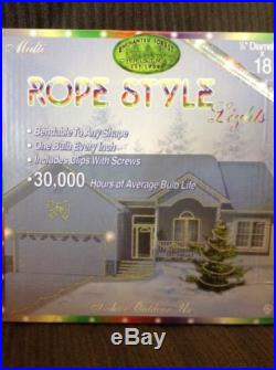 3 NEW BOXES CHRISTMAS HOLIDAY 18FT. ROPE LIGHTS MULTI INDOOR / OUTDOOR