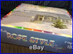 3 NEW BOXES CHRISTMAS HOLIDAY 18FT. ROPE LIGHTS MULTI INDOOR / OUTDOOR