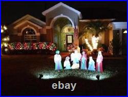 3-PC Colorful Nativity Wise Men Large Heavy Metal Yard Stakes 25H-47H #3702