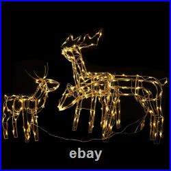 3 Piece Christmas Light Display Reindeers 229 LEDs