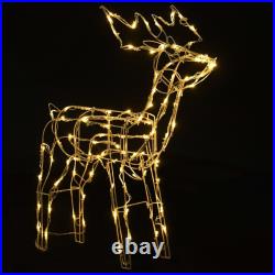 3 Piece Christmas Light Display Reindeers 229 LEDs