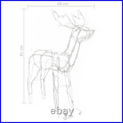 3 Piece Christmas Light Display Reindeers 229 LEDs