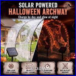 3 Sets 6.6 Ft Halloween Lighted Archway Outdoor, Orange