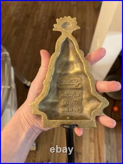 3 Virginia Metalcrafters Williamsburg 1998 Brass Christmas Tree Stocking Hangers