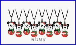 3 boxes 8 Disney Magic Holiday Mickey & Minnie Mouse Blinking LEDs White NEW