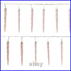 3 boxes GE Color Effects 100 LED RGB 20 Count Ice Crystal Icicle Set Lights NEW