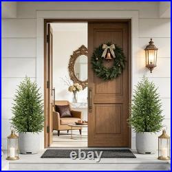 3ft 2Pack Artificial Topiary Trees for Outdoor Front Porch Décor, Real Touc