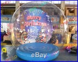 3m, 4m or 5m Giant Inflatable Christmas Snow Globe Bubble Tent with Air Pump Free