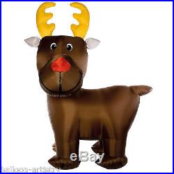 3m Light Up Christmas RUDOLPH The REINDEER Outdoor Inflatable Garden Decoration