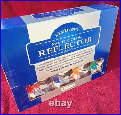 3x Boxes 25′ String Of 12 STARLIGHT REFLECTOR 1950s Style Christmas Lights NEW