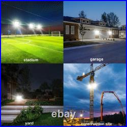 400W LED Flood Lights Outdoor 2 Pack, IP66 Waterproof, 6000K Daylight White S