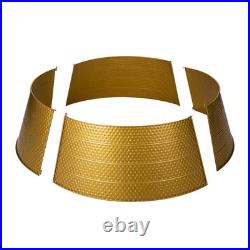 40.5 in. D Christmas Gold Hammered Metal Tree Collar (KD)