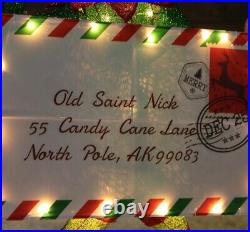 40 Christmas Lighted Tinsel Santa Elf Yard Decor