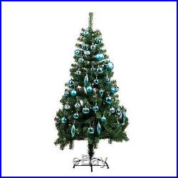 42 Piece Luxury Elegant Assorted Christmas Tree Baubles Decoration Set Blue