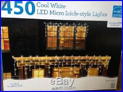 450 Cool White LED Micro Icicle-style Lights Outdoor Christmas Wedding Lights