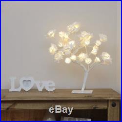 45cm Indoor Mains Rose Twig Wedding Christmas Decoration Tree Led Lamp Light