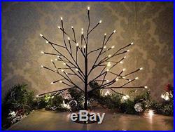 45cm Rustic Shabby Chic Birch Twig Christmas Tree Pre-lit With 48 Warm White LED