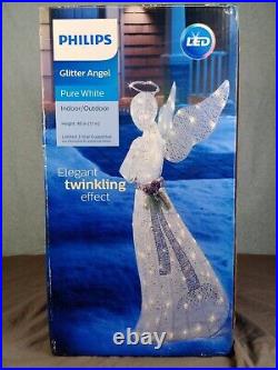 46 Christmas Glitter Angel Elegant Twinkling Pure White Lights Holiday Yard Art