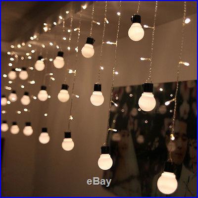 48LED Xmas Warm Globe Ball Garden Room Tree Party Decor String Fairy Bulb Light