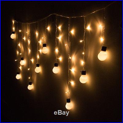 48LED Xmas Warm Globe Ball Garden Room Tree Party Decor String Fairy Bulb Light