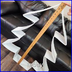 48 Huge White Metal Christmas Tree Cookie Cutter Style Giant Wall Hanger Decor
