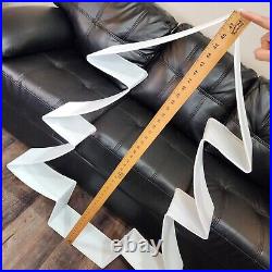 48 Huge White Metal Christmas Tree Cookie Cutter Style Giant Wall Hanger Decor