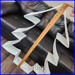 48 Huge White Metal Christmas Tree Cookie Cutter Style Giant Wall Hanger Decor