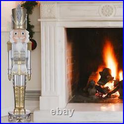 48 Inch Gold and Silver Christmas Nutcracker
