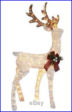 48 Lit Holiday Reindeer 150 Mini Lights Outdoor Christmas Decoration Decor New