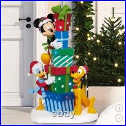 48 Outdoor Disney Christmas Mickey Mouse Presents Display with Music and Lights