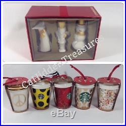 48 pc Starbucks To Go Mugs, Cups, Tea Cups Ornaments Set Bonus 2003-2015