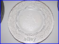 48pc Service for 12 Dinner Plate SET Arcoroc CHRISTMAS HOLLY TREE Glass FRANCE