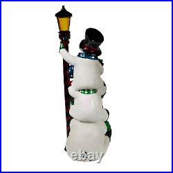 49 in H Stacking Snowman Christmas LED Decor Holiday High Quality Resin Statue