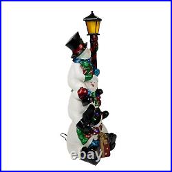 49 in H Stacking Snowman Christmas LED Decor Holiday High Quality Resin Statue