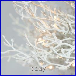 4FT Pre-lit Aspen Fir Artificial Christmas Tree Hinged Xmas Tree 280 Branch Tips
