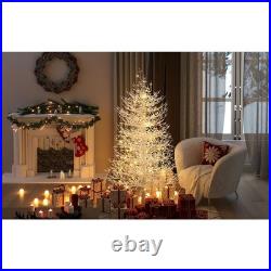 4FT Pre-lit Aspen Fir Artificial Christmas Tree Hinged Xmas Tree 280 Branch Tips
