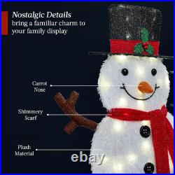 4Ft 4-Piece 2D Lighted Christmas Snowman Family Set, Large Outdoor Yard Decor 4Ft 4-Piece 2D Lighted Christmas Snowman Family Set, Large Outdoor Yard Decor