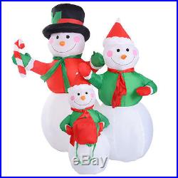 4Ft Airblown Inflatable Christmas Snowman Family Decor Lighted Lawn Yard Outdoor