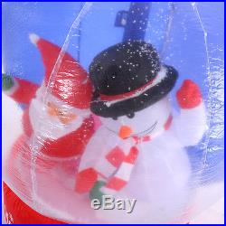 4Ft Airblown Inflatable Santa Christmas Gemmy SnowGlobe Decor Light Lawn Outdoor