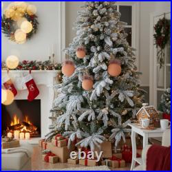 4PCS Set Christmas Ball Ornaments Glass Hanging Balls For Holiday Tree Decor